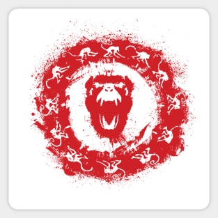 12 MONKEYS: Graffiti (red) Sticker